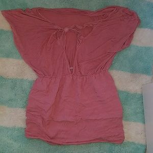 Bow back shirt or mini dress